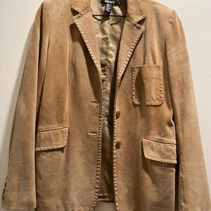 DKNY Tan Suede Women's Blazer Size 8
